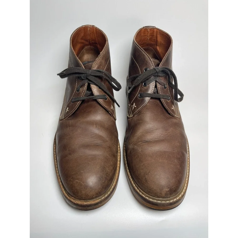 Wolverine 1883 Mens Brown Leather Chukka Boots Lace Up Ankle Size 9.5